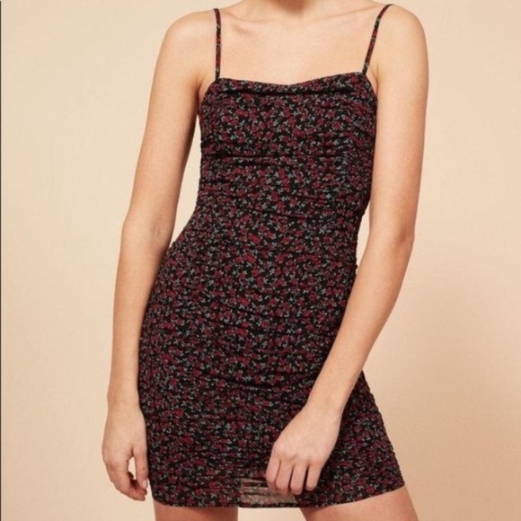 Reformation Wyatt Mabel Floral Sleeveless Mini Lined Dress Size 2 - Picture 5 of 9